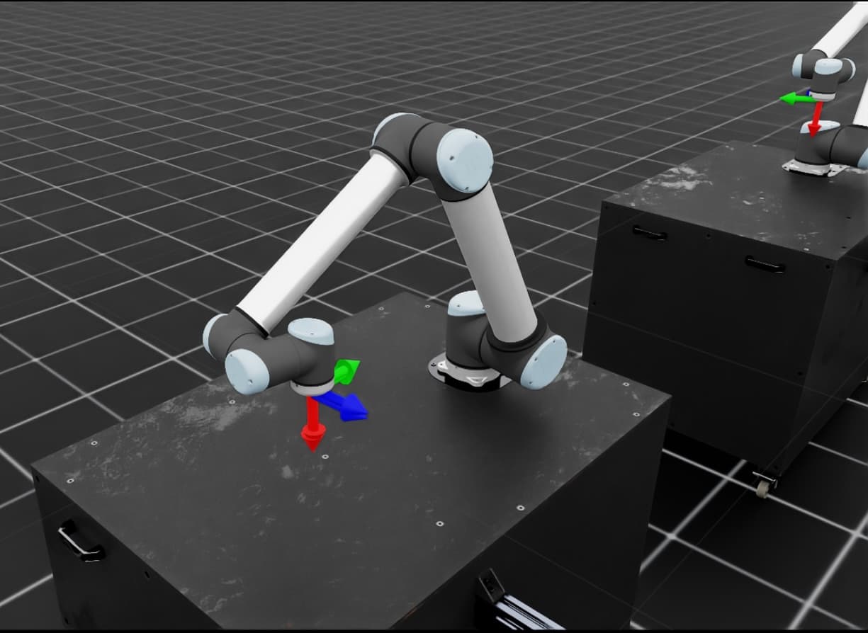 Wild Robotics simulation view showing a palletizing cell and robot path planning
